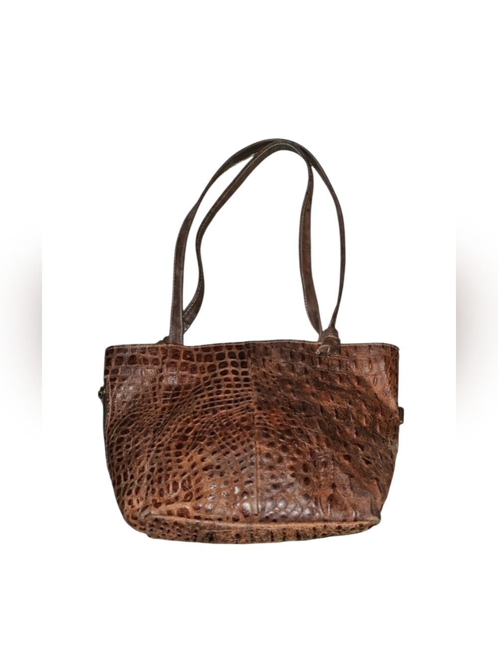 Looka Designer Embossed Leather Tote